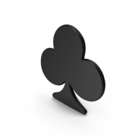 Black Club Clover Playing Card Symbol PNG & PSD Images