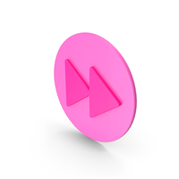 Pink Fast Forward Media Player Icon PNG & PSD Images