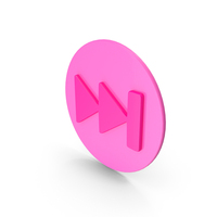 Pink Next Track Media Player Icon PNG & PSD Images