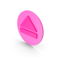 Pink Eject Media Player Icon PNG & PSD Images