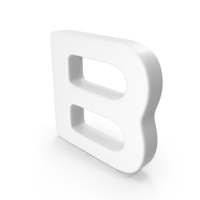 White Letter B PNG & PSD Images