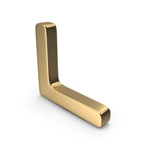 Gold Letter L PNG & PSD Images