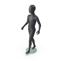 Child Mannequin Dark Walking Pose PNG & PSD Images