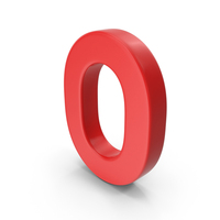 Letter O Red PNG & PSD Images