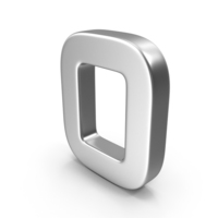 Silver Number 0 PNG & PSD Images
