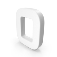 Number 0 White PNG & PSD Images