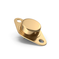 Golden NPN Power Transistor PNG & PSD Images