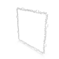 White Art Square Frame PNG & PSD Images