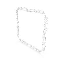 White Square Art Frame PNG & PSD Images