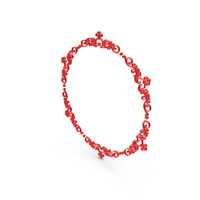 Red Circular Nature Frame PNG & PSD Images
