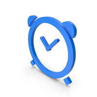 Blue Clock Symbol PNG & PSD Images