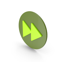 Green Fast Forward Media Player Icon PNG & PSD Images