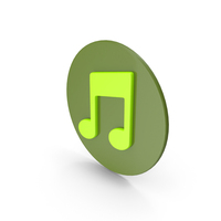 Green Music Icon PNG & PSD Images