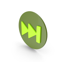 Green Next Track Media Player Icon PNG & PSD Images