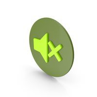 Green Mute Icon PNG & PSD Images