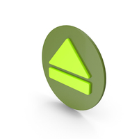 Green Eject Media Player Icon PNG & PSD Images