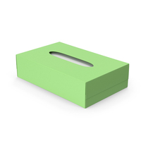 Green Face Tissue Box PNG & PSD Images