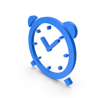 Blue Clock Symbol PNG & PSD Images