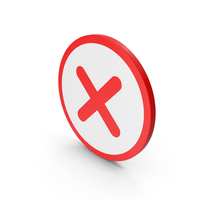 Red Circular Wrong Icon PNG & PSD Images