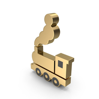 Golden Train Symbol PNG & PSD Images