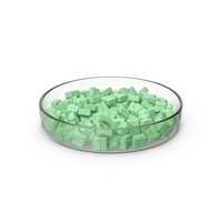 Green Pills In Petri Dish PNG & PSD Images