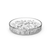 Square White Pills In Petri Dish PNG & PSD Images