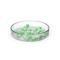 Green Pills In Petri Dish PNG & PSD Images