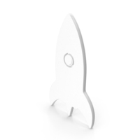 White Rocket Symbol PNG & PSD Images