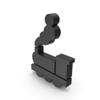 Black Train Symbol PNG & PSD Images