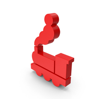 Red Train Symbol PNG & PSD Images