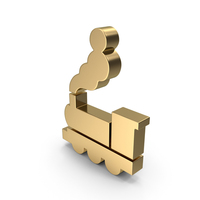 Golden Train Symbol PNG & PSD Images