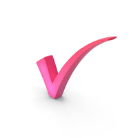 Pink Tick Mark PNG & PSD Images