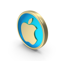 Gold Apple Coin PNG & PSD Images