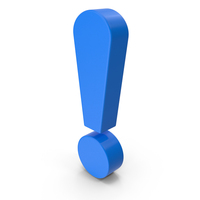 Blue Exclamation Mark PNG & PSD Images