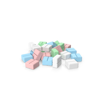 Pile Of Colored Square Pills PNG & PSD Images