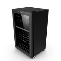 Dual Zone 32 Bottle Wine Cooler PNG & PSD Images