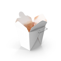 Paper Take Out Food Container 16 Oz Opened PNG & PSD Images
