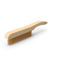Wooden Handle Brass Wire Brush PNG & PSD Images