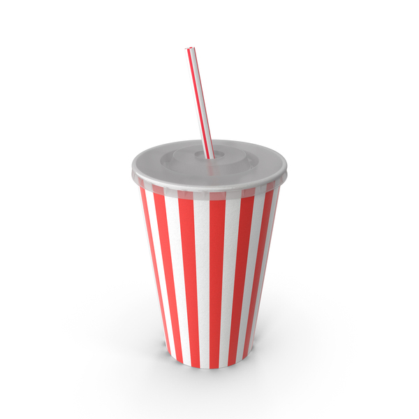 Striped Drink Cup PNG & PSD Images