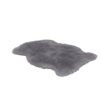 Natural Sheepskin Rug Grey Fur PNG & PSD Images