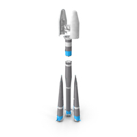Orbital Launch Vehicle Main Parts PNG & PSD Images