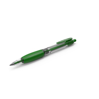 Retractable Ballpoint Pen Green PNG & PSD Images