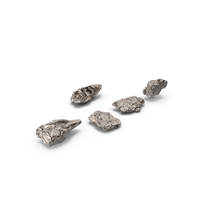 Silver Natural Minerals Small Stones PNG & PSD Images