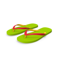Slim Flip Flops Green PNG & PSD Images