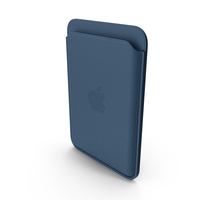 iPhone Leather Wallet with MagSafe Baltic Blue PNG & PSD Images