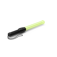 LED Traffic Control Baton Green PNG & PSD Images