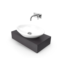 Bathroom Ceramic Counter Top Wash Bowl Basin PNG & PSD Images