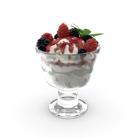 Summer Berry Sundae PNG & PSD Images