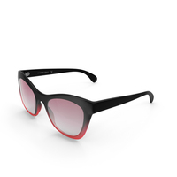 Butterfly Polarized Red Sunglasses PNG & PSD Images