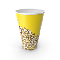 Empty Round Paper Popcorn Cup PNG & PSD Images